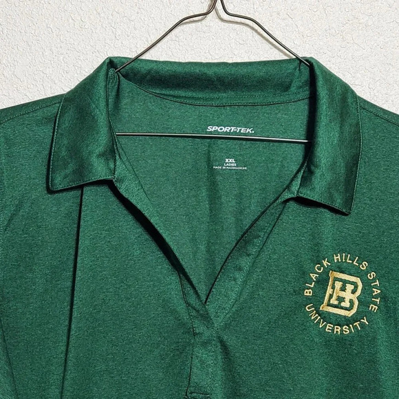 Black Hills State University BHSU Ladies Polo Shirt XXL Green South Dakota - Picture 4 of 7